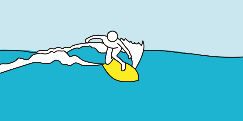 サーフィン　アクション