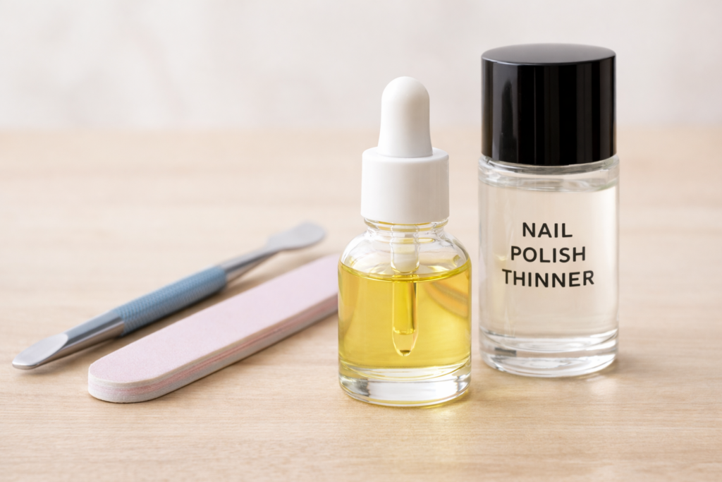 あれば、より便利なアイテム（速乾オイル、マニキュア薄め液、その他etc.）