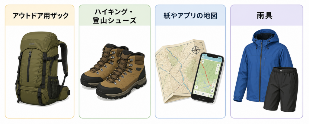 最低限必要な持ち物